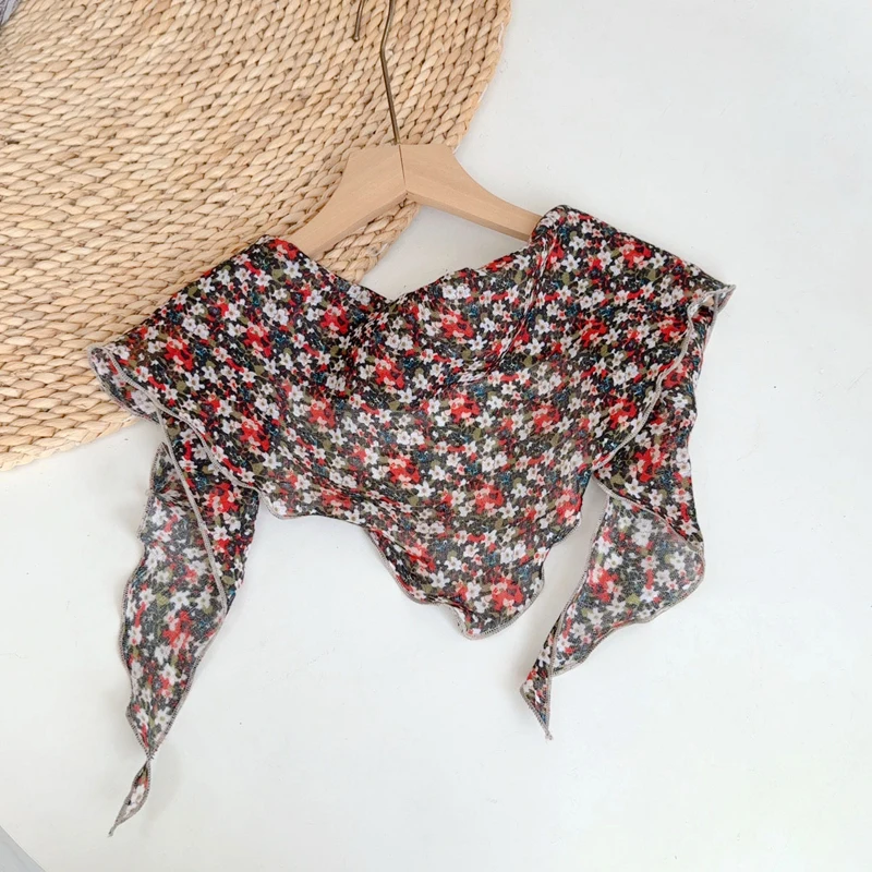 Women Scarf Linen Neck Head Wrap Square Triangle Flowers Summer Sun Protection Breathable Accessory for Spring Autumn Holiday
Women Scarf Linen Neck Head Wrap Square Triangle Flowers Summer Sun Protection Breathable Accessory for Spring Autumn Holiday