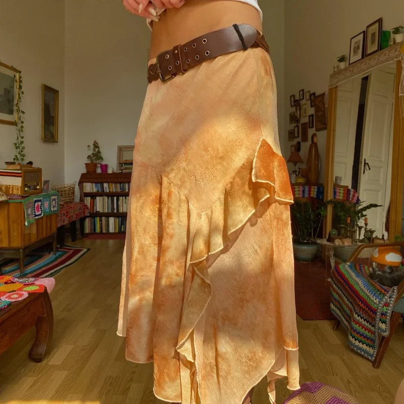 Модная шифоновая юбка в стиле ретро с рюшами, свободная висячая юбка для горячих девушек, нерегулярная
Модная шифоновая юбка в стиле ретро с рюшами, свободная висячая юбка для горячих девушек, нерегулярная