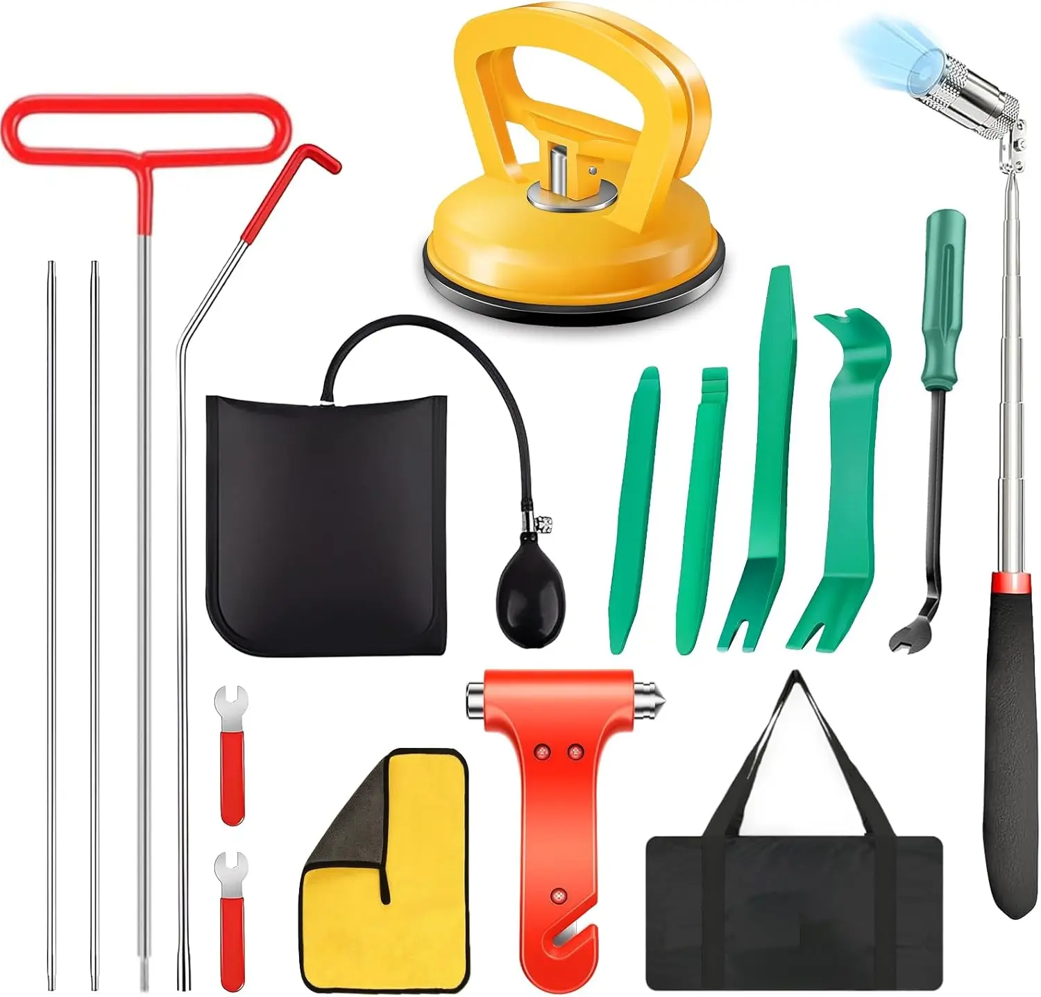 Набор инструментов для ремонта автомобиля, J-образный крючок из нержавеющей стали 68 футов, портативный аварийный инструмент с переноской
Набор инструментов для ремонта автомобиля, J-образный крючок из нержавеющей стали 68 футов, портативный аварийный инструмент с переноской