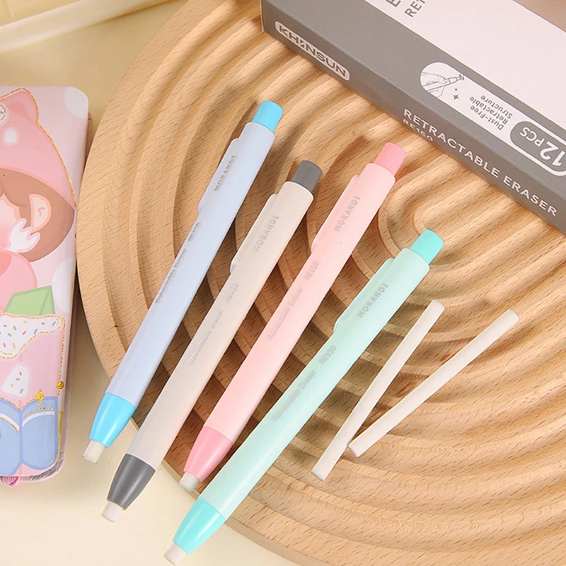 24Pcs Pen Shape Press Type Pencil Eraser Replaceable Core Sketching Painting Writing Erase Office Supplies Japanese Stationery
24Pcs Pen Shape Press Type Pencil Eraser Replaceable Core Sketching Painting Writing Erase Office Supplies Japanese Stationery