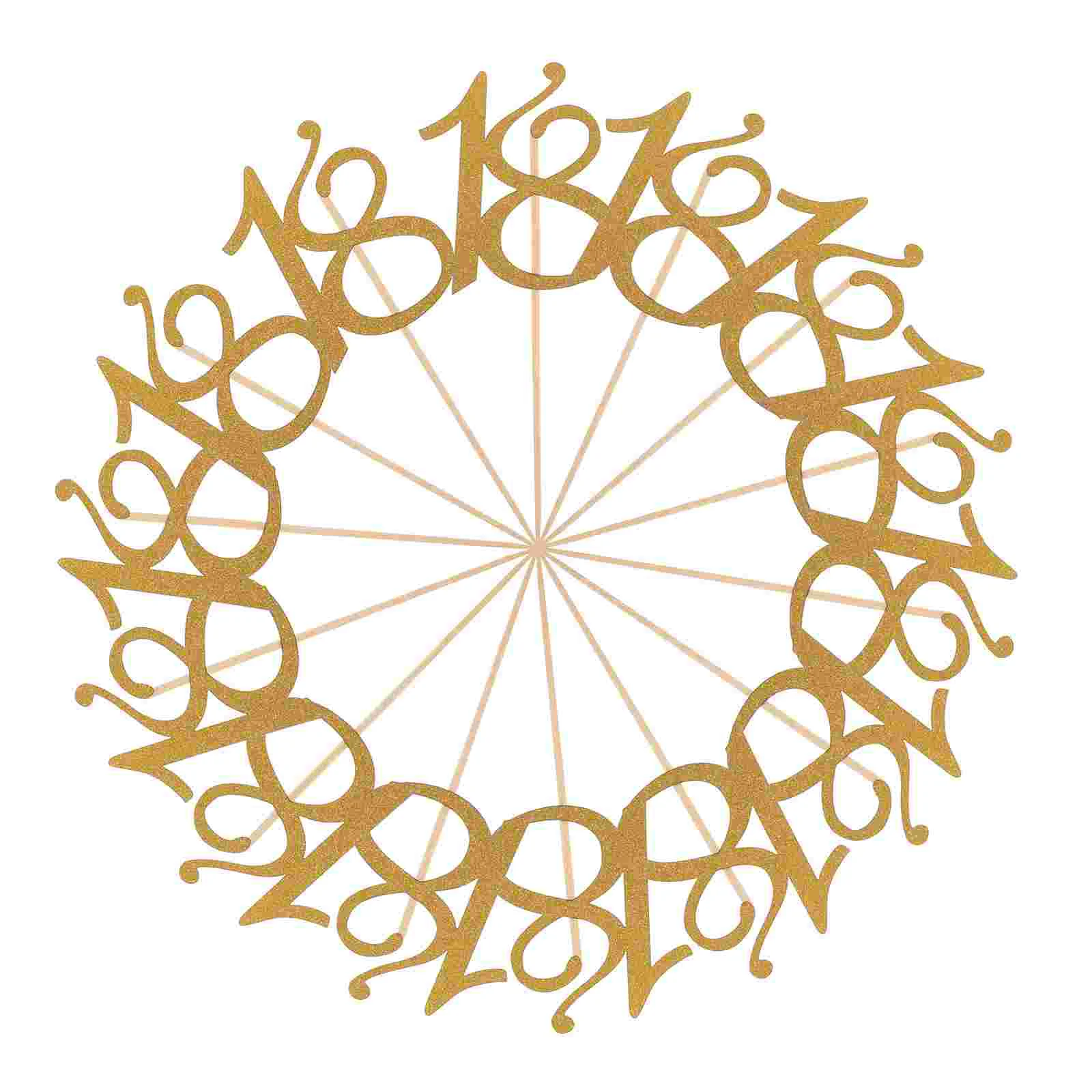 24pcs Golden 18 Years Old Cake Toppers for Birthday Party Decoration Picks Inserts Dessert Placard Safe Reusable
24pcs Golden 18 Years Old Cake Toppers for Birthday Party Decoration Picks Inserts Dessert Placard Safe Reusable