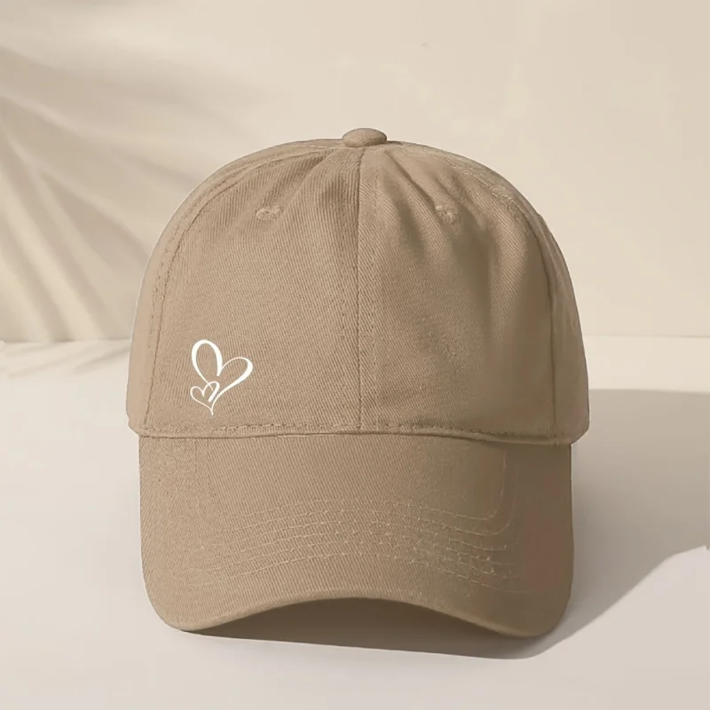 1 Cute heart-print baseball cap - Beige with white heart design,Adjustable snap-back cap,Unisex fashion hats,Casual and stylish,
1 Cute heart-print baseball cap - Beige with white heart design,Adjustable snap-back cap,Unisex fashion hats,Casual and stylish,