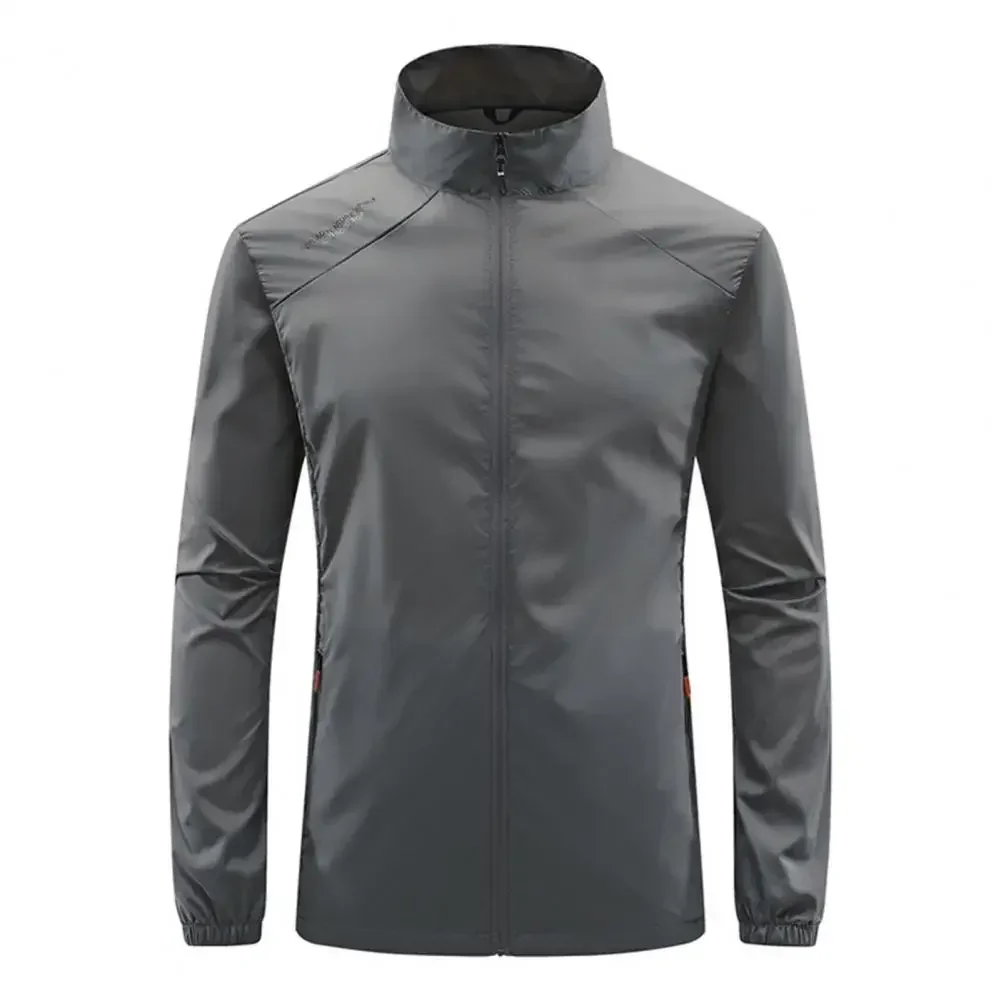Summer New Men's Sun Protection Skin Coat Lightweight Breathable Ice Silk Stand Collar Sunscreen Jacket Outdoor Camping Jakcet
Summer New Men's Sun Protection Skin Coat Lightweight Breathable Ice Silk Stand Collar Sunscreen Jacket Outdoor Camping Jakcet