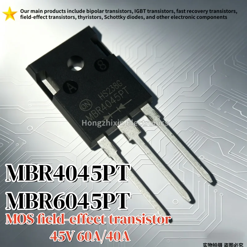 10 pieces, MBR4045PT,MBR6045PT,TO-247, Schottky diode, 4045PT, 6045PT, MBR4045, MBR6045
10 pieces, MBR4045PT,MBR6045PT,TO-247, Schottky diode, 4045PT, 6045PT, MBR4045, MBR6045