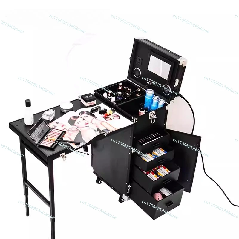 Portable Professional Manicure Workbench with Lamp, Bluetooth, Embroidery & Makeup Storage Box
Portable Professional Manicure Workbench with Lamp, Bluetooth, Embroidery & Makeup Storage Box