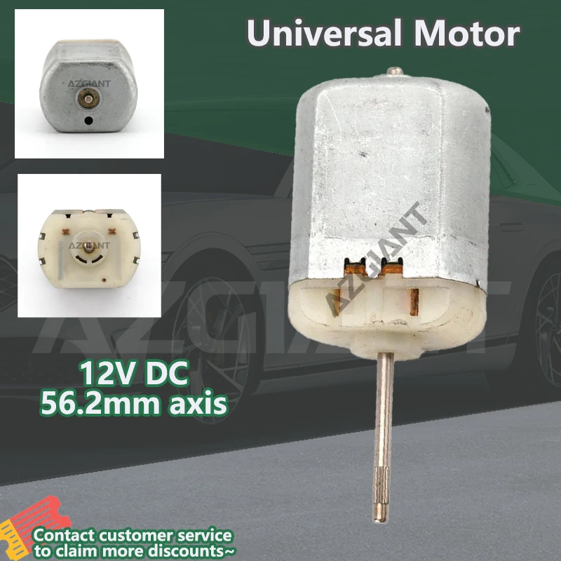 AZGIANT 12V DC 56.2mm long shaft Mini Micro Motor Metal Electric carbon actuator DIY car repair pros
AZGIANT 12V DC 56.2mm long shaft Mini Micro Motor Metal Electric carbon actuator DIY car repair pros