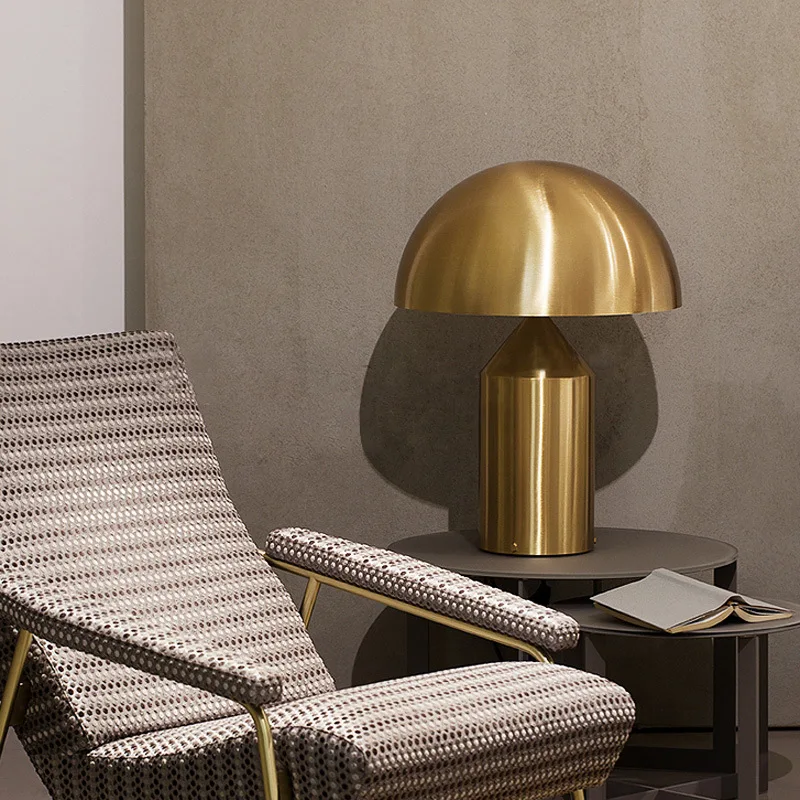 Room Metal Lamp Fixture Golden Plating Table Bedroom Decoration Living Mushroom High-quality Lighting Desk Creative Simple
Room Metal Lamp Fixture Golden Plating Table Bedroom Decoration Living Mushroom High-quality Lighting Desk Creative Simple
