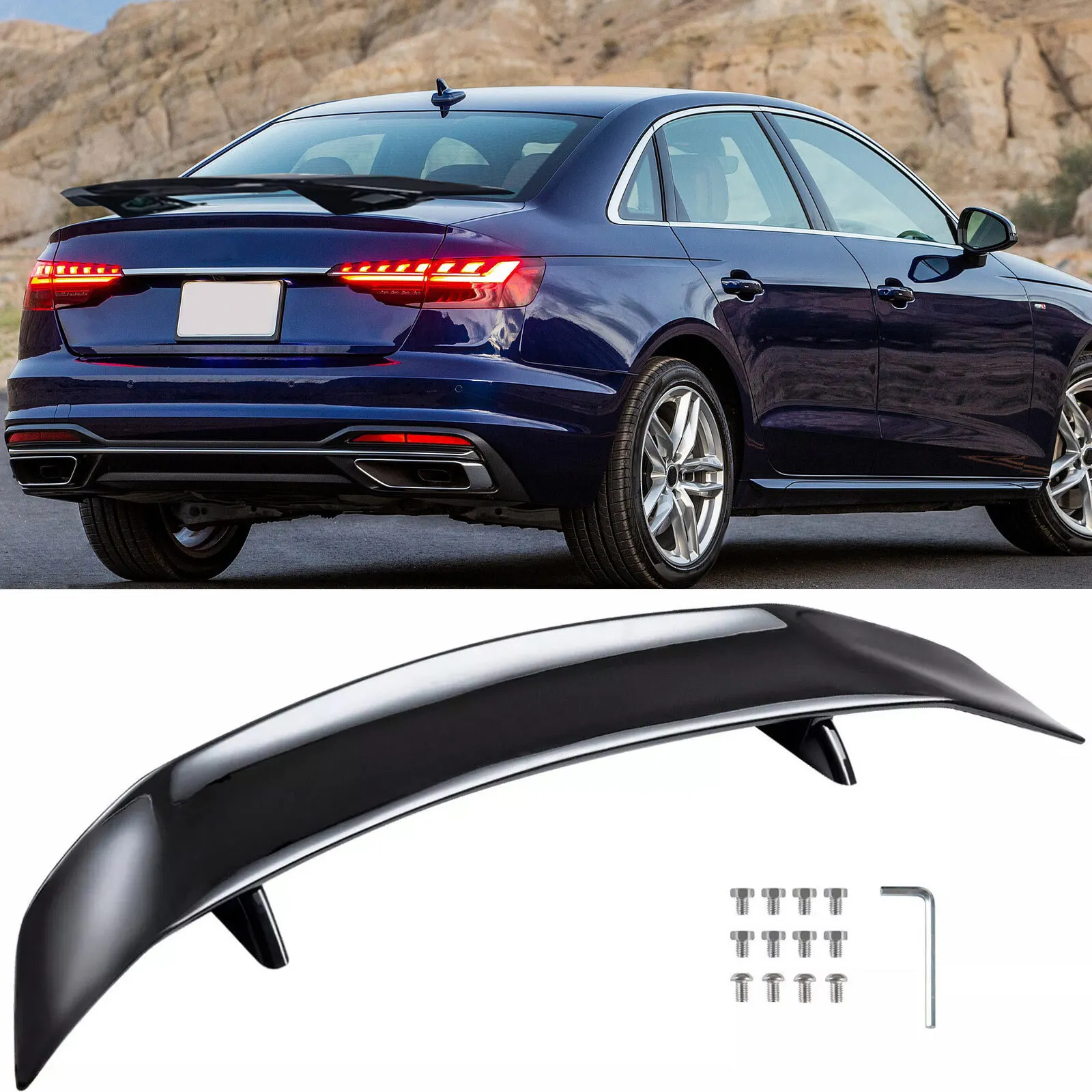 Glossy Black 46" GT Style For Audi A4 2006-2023 Car Rear Trunk Lip Spoiler Wing
Glossy Black 46" GT Style For Audi A4 2006-2023 Car Rear Trunk Lip Spoiler Wing