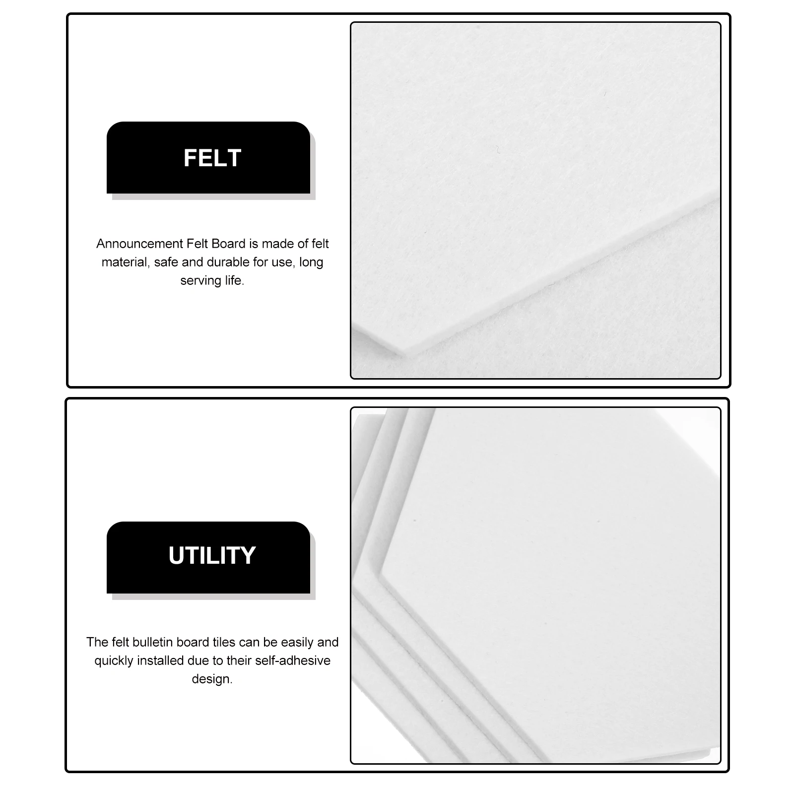 Hexagon Message Board Felt Tiles Self Adhesive Bulletin Boards for Wall Office Memo Notice Display Announcement Panel Reminder
Hexagon Message Board Felt Tiles Self Adhesive Bulletin Boards for Wall Office Memo Notice Display Announcement Panel Reminder