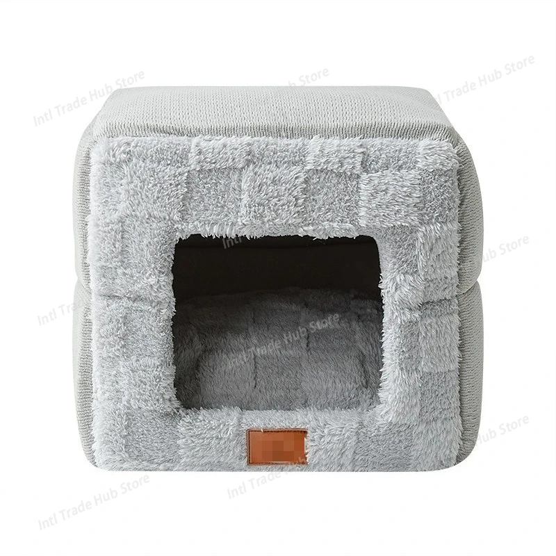 Winter Cat Bed Cave-Cat Beds for Small Pets,Soft and Warm Cats House Tent Bed,Foldable and Washable with Removable Cushioned
Winter Cat Bed Cave-Cat Beds for Small Pets,Soft and Warm Cats House Tent Bed,Foldable and Washable with Removable Cushioned