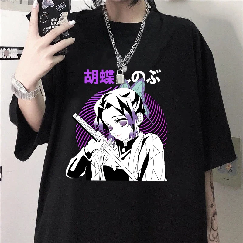 Hot Anime Kochou Shinobu Print T-shirt Summer Casual Loose T Shirt Women Men Fashion Y2k Harajuku T Shirts
Hot Anime Kochou Shinobu Print T-shirt Summer Casual Loose T Shirt Women Men Fashion Y2k Harajuku T Shirts