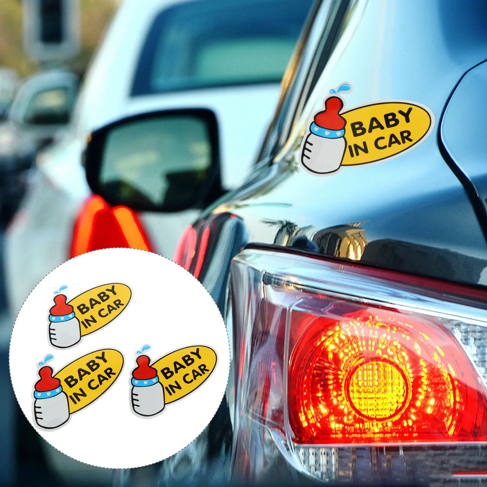 Safety Notice Sign Stickers Car Tail Warning Baby Proof Waterproof Reflective Dust Cartoon Milk Kids Decals Window Pattern
Safety Notice Sign Stickers Car Tail Warning Baby Proof Waterproof Reflective Dust Cartoon Milk Kids Decals Window Pattern
