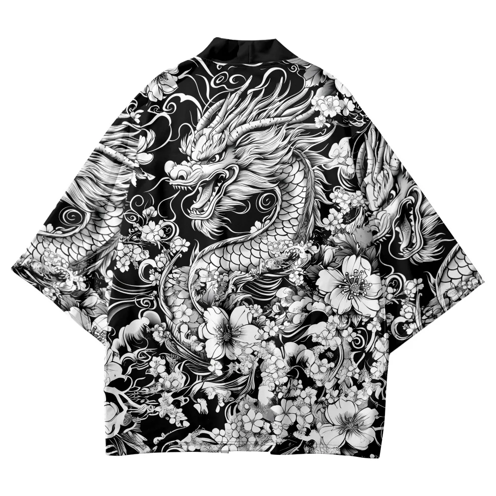 Plus Size 6XL Chinese Traditional Dragon Print Cardigan Haori Casual Women Beach Japanese Kimono Streetwear Men Tops
Plus Size 6XL Chinese Traditional Dragon Print Cardigan Haori Casual Women Beach Japanese Kimono Streetwear Men Tops
