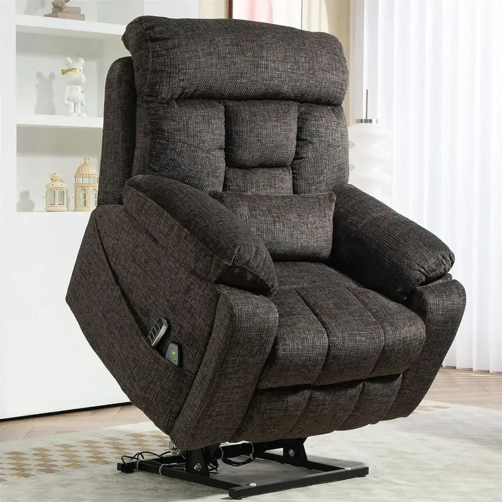 4-Motor Power Lift Recliner with Heat and Massage, Adjustable Lumbar Support and Hidden Cup Holder for Elderly and Plus-Size Use
4-Motor Power Lift Recliner with Heat and Massage, Adjustable Lumbar Support and Hidden Cup Holder for Elderly and Plus-Size Use