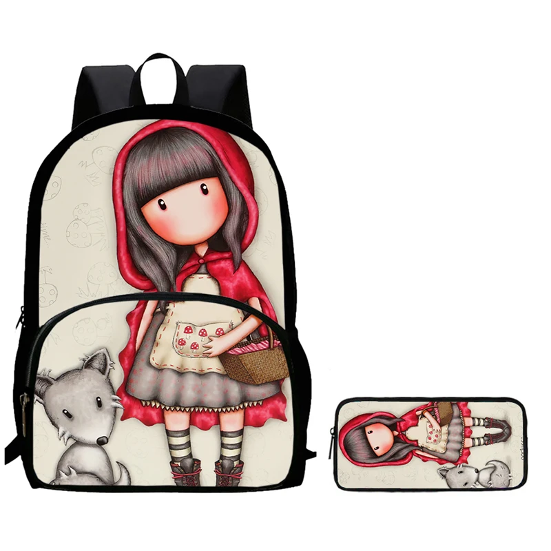 Gorjuss 2-Piece Set Student Patch Bag Pencil Bag Boys and Girls Backpack Pencil Case Set Large Capacity Fashionable School Bag S
Gorjuss 2-Piece Set Student Patch Bag Pencil Bag Boys and Girls Backpack Pencil Case Set Large Capacity Fashionable School Bag S