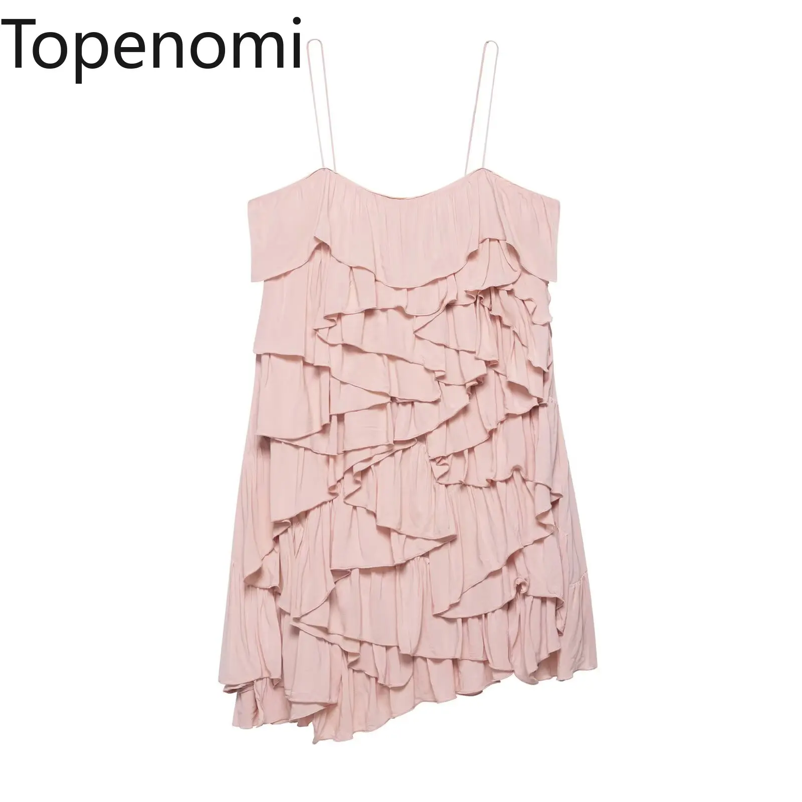 Topenomi Fairy Tierred Ruffled Spaghetti Strap Mini Dress Women 2025 Summer Vacation Fashion Sleeveless Slim Fit Party Dresses
Topenomi Fairy Tierred Ruffled Spaghetti Strap Mini Dress Women 2025 Summer Vacation Fashion Sleeveless Slim Fit Party Dresses
