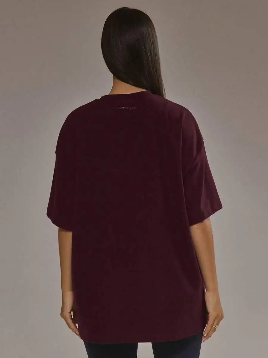 Oversized Soft Fleece T-Shirt For Autumn Winter Sport Gym Workout
Oversized Soft Fleece T-Shirt For Autumn Winter Sport Gym Workout