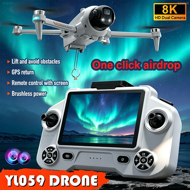 Дрон HD с двумя камерами, бесщеточный, с GPS, автовозвратом, функцией Follow Me, мини-дрон-игрушка для начинающих с пультом ДУ с экраном
Дрон HD с двумя камерами, бесщеточный, с GPS, автовозвратом, функцией Follow Me, мини-дрон-игрушка для начинающих с пультом ДУ с экраном