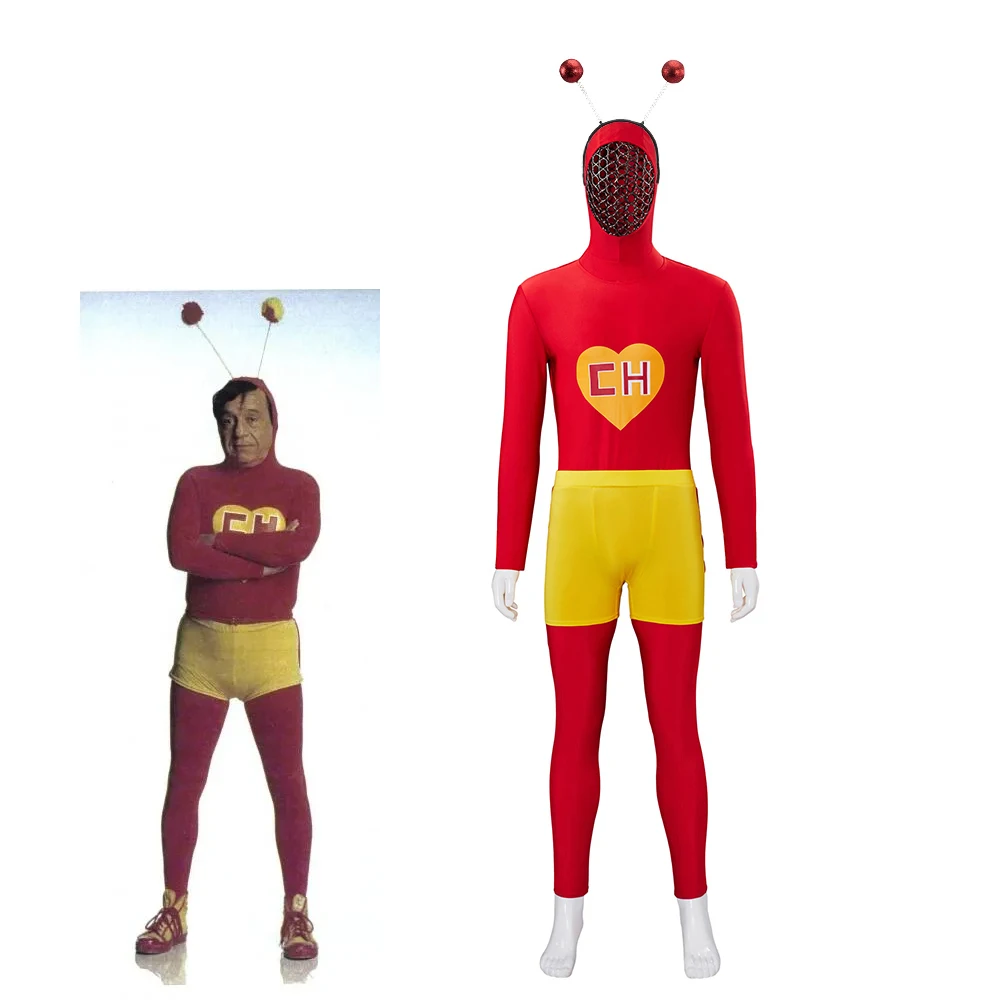 TV Series El Chapulin Cosplay Colorado Costume Men's Red Jumpsuit Halloween Carnival Cosplay Bodysuit Outfit
TV Series El Chapulin Cosplay Colorado Costume Men's Red Jumpsuit Halloween Carnival Cosplay Bodysuit Outfit