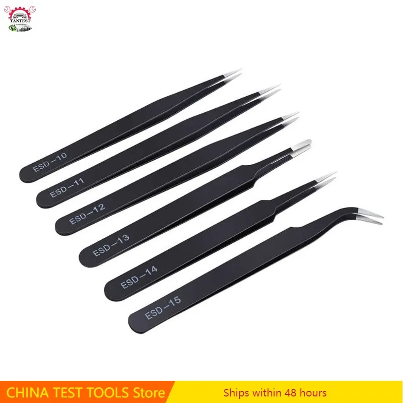 6pcs Tweezers Upgrade Anti-static Stainless Steel Parts Repair
6pcs Tweezers Upgrade Anti-static Stainless Steel Parts Repair
