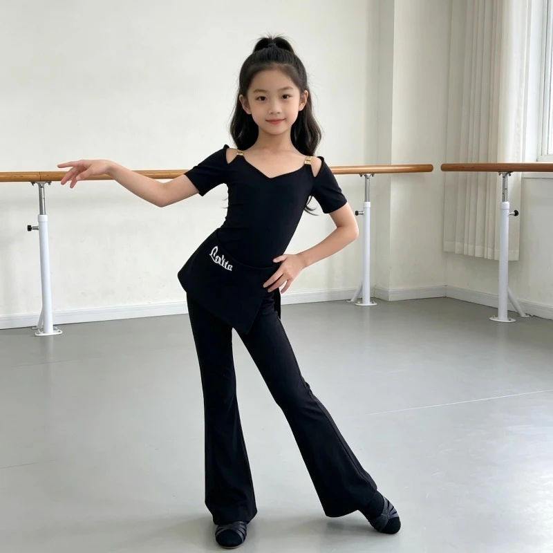 Girls Latin Dance Training Pants Suit New Children's Competition Regulation Performance Costume Dancewear Latin Dance Top Zym
Girls Latin Dance Training Pants Suit New Children's Competition Regulation Performance Costume Dancewear Latin Dance Top Zym