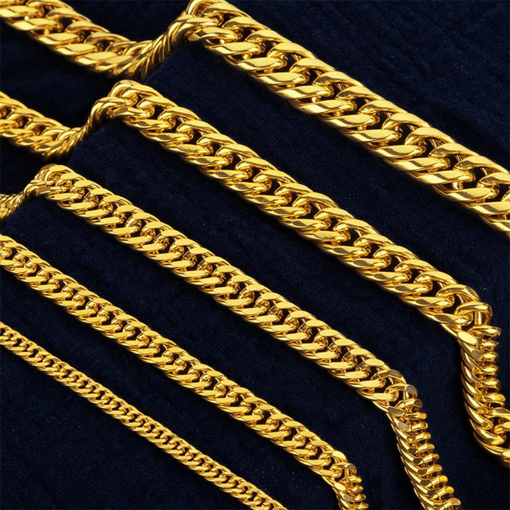 Luxury 2026 Fashion AU999 24K Men Gold Necklace, Heavy Thick Cuban Chain, Elegant Versatile Daily Jewelry Gift
Luxury 2026 Fashion AU999 24K Men Gold Necklace, Heavy Thick Cuban Chain, Elegant Versatile Daily Jewelry Gift