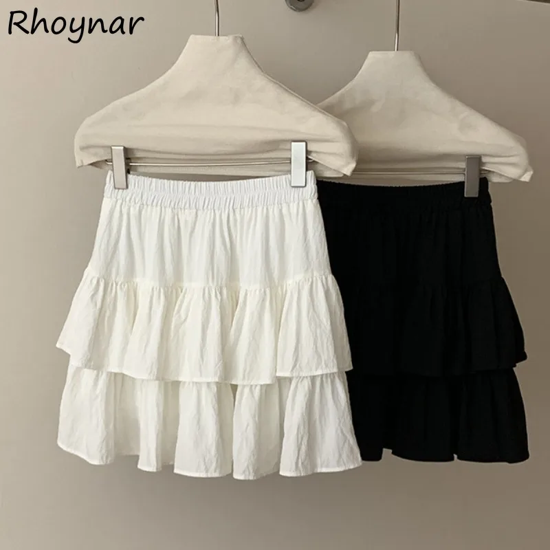 Solid Mini Skirts Women Summer Sweet Girls College Ruffles Elastic Waist A-line Simple Daily All-match Casual Ulzzang Harajuku
Solid Mini Skirts Women Summer Sweet Girls College Ruffles Elastic Waist A-line Simple Daily All-match Casual Ulzzang Harajuku