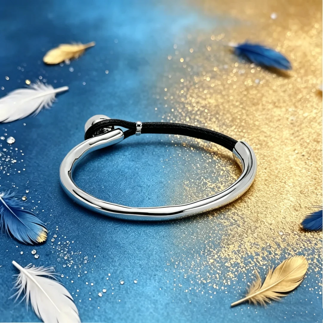 2026 New Spain S925 Silver Personalized Leather Rope Splicing Bracelet, European and American Style Boutique Couple Jewelry
2026 New Spain S925 Silver Personalized Leather Rope Splicing Bracelet, European and American Style Boutique Couple Jewelry