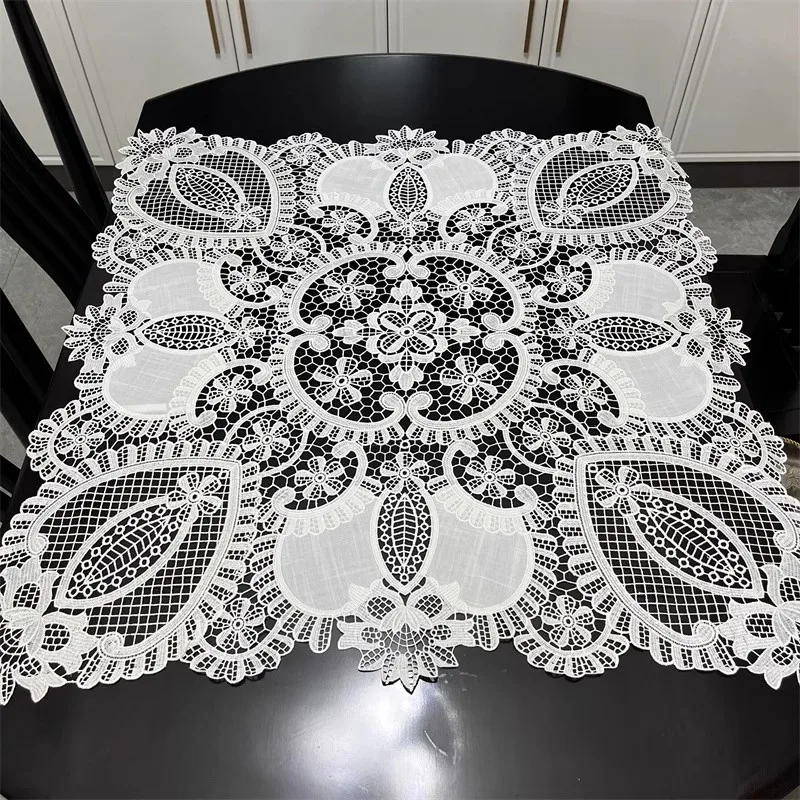 HOT lace cotton flower Embroidery table cloth cover wedding party tablecloth kitchen Christmas Table decoration and accessories
HOT lace cotton flower Embroidery table cloth cover wedding party tablecloth kitchen Christmas Table decoration and accessories