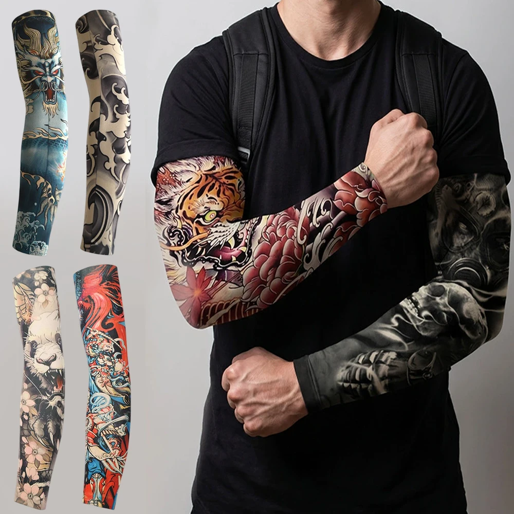 8PCS Fake Temporary Full Arm Tattoo Sleeves Summer UV Protection Arm Covers Outdoor Sports Driving Fishing Men Nightclub Sleeves
8PCS Fake Temporary Full Arm Tattoo Sleeves Summer UV Protection Arm Covers Outdoor Sports Driving Fishing Men Nightclub Sleeves