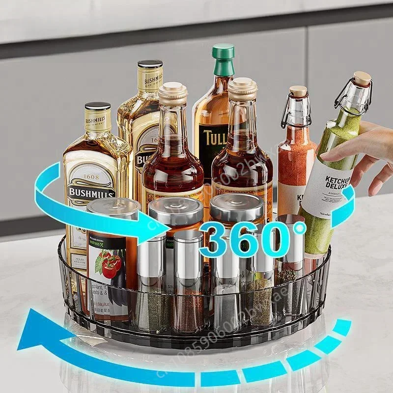 360 Rotating Tray Spice Rack Pantry Cabinet Turntable With Base Storage Bin Kitchen Organizer For Seasoning Cosmetic Storage Box
360 Rotating Tray Spice Rack Pantry Cabinet Turntable With Base Storage Bin Kitchen Organizer For Seasoning Cosmetic Storage Box
