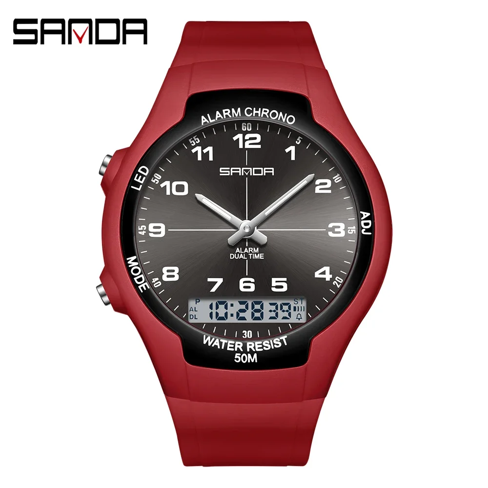 SANDA SD6320 новые спортивные водонепроницаемые женские часы цифровой ночник будильник для мужчин и женщин часы
SANDA SD6320 новые спортивные водонепроницаемые женские часы цифровой ночник будильник для мужчин и женщин часы