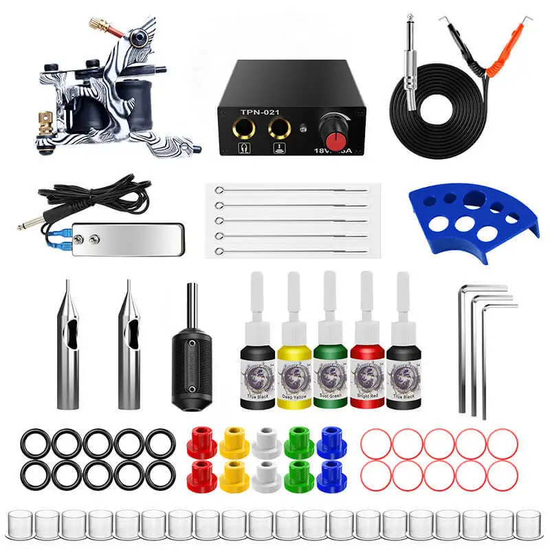 Tattoo kit small configuration full set of tattoo equipment stand-alone five-color material mini tattoo machine set
Tattoo kit small configuration full set of tattoo equipment stand-alone five-color material mini tattoo machine set
