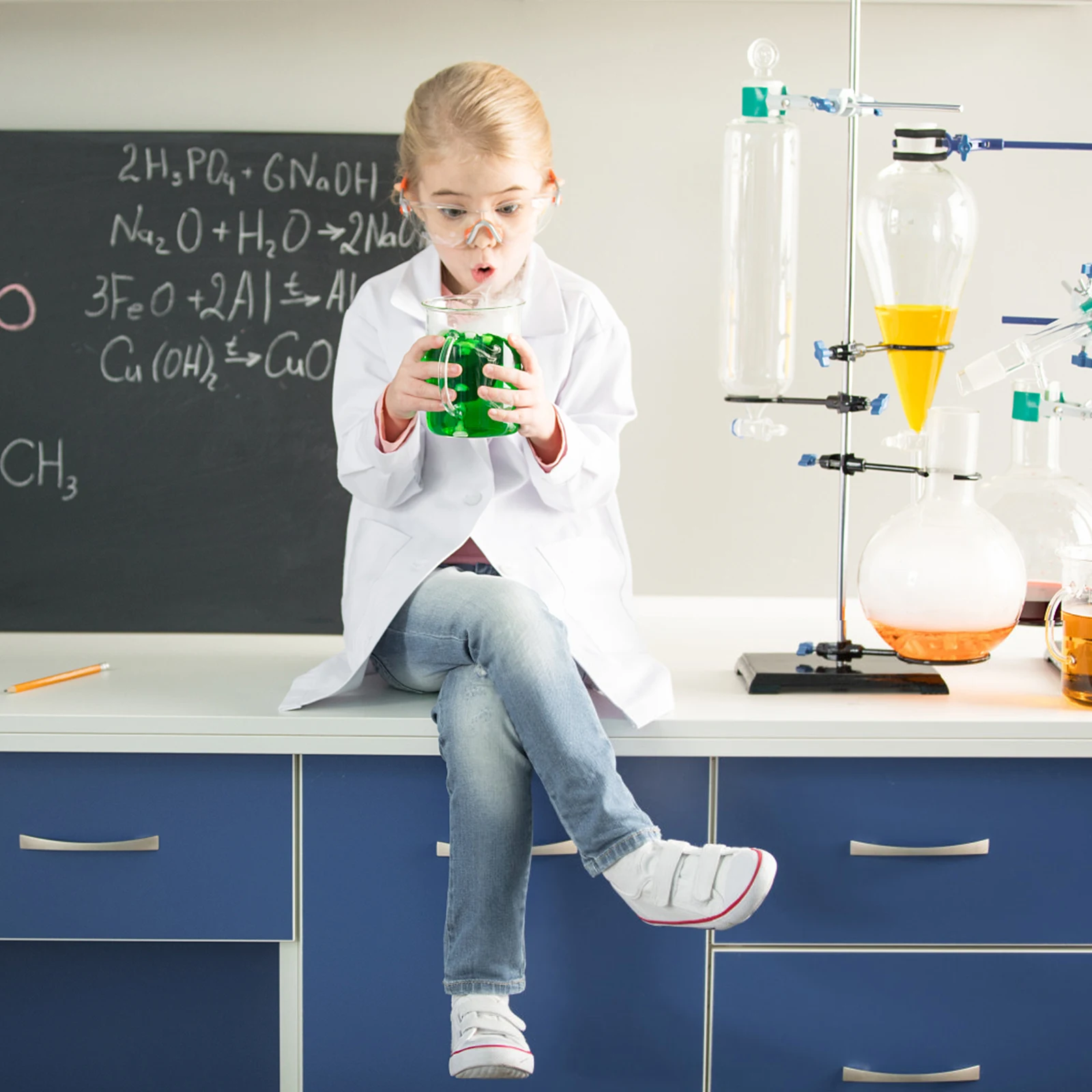 Scientist Costume Washable Polyester Lab Coat For Party Cosplay Reusable Science Outfit Decorative Lab
Scientist Costume Washable Polyester Lab Coat For Party Cosplay Reusable Science Outfit Decorative Lab