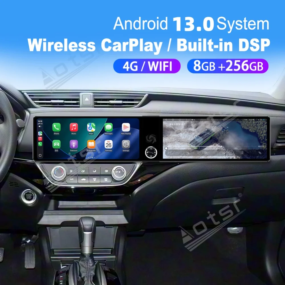 12.3-дюймовый двухэкранный мультимедийный автомобильный GPS-ресивер Qualcomm Carplay Android для Honda Crider Envix 2019~2022
12.3-дюймовый двухэкранный мультимедийный автомобильный GPS-ресивер Qualcomm Carplay Android для Honda Crider Envix 2019~2022