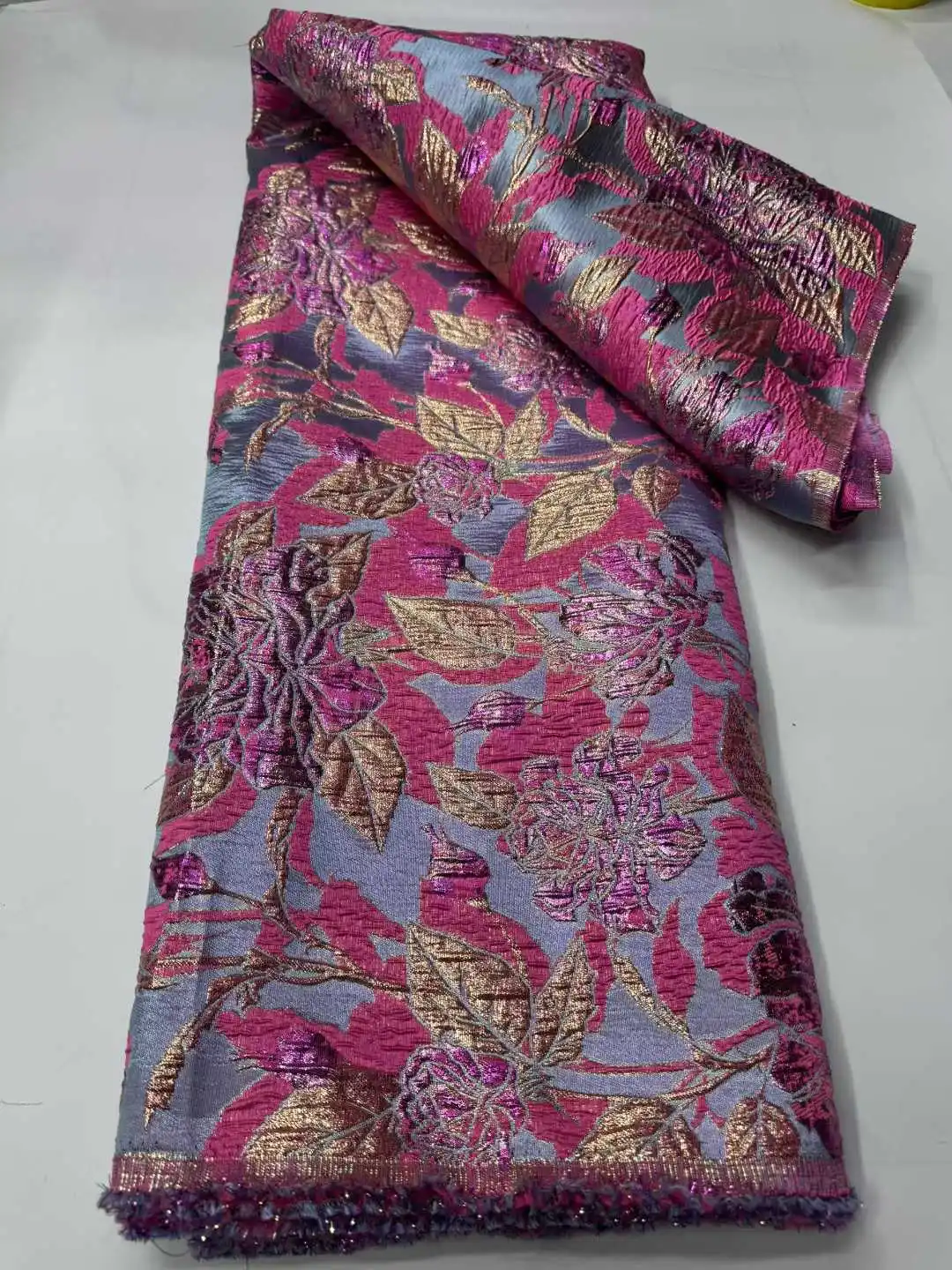 2026 Latest African Lace Fabric High Quality Jacquard Brocade Lace Fabric Nigerian French Organza Lace Fabric For Wedding Dress
2026 Latest African Lace Fabric High Quality Jacquard Brocade Lace Fabric Nigerian French Organza Lace Fabric For Wedding Dress