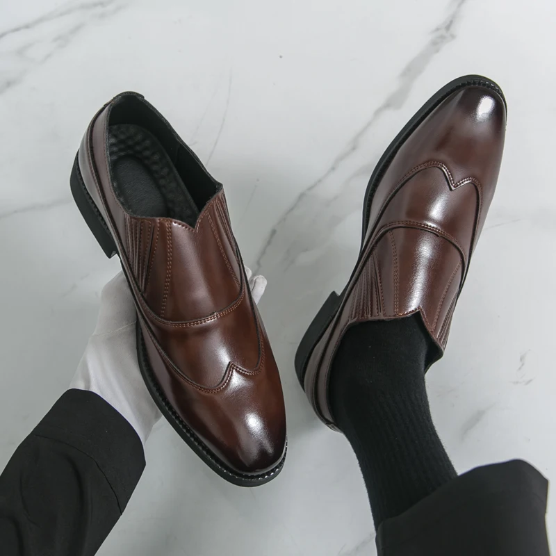 Men Loafers PU Comfortable Low Heel Professional Classic Business Men Shoes Size 38-46
Men Loafers PU Comfortable Low Heel Professional Classic Business Men Shoes Size 38-46