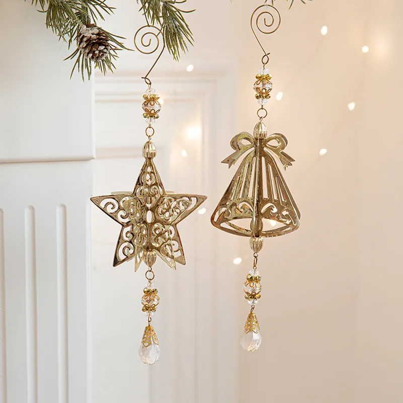 3D Christmas Tree Decoration Ornaments Hanging Metal Snowflake Icicle Drop Pendants Clear Crystal for Tree Winter New Year Party
3D Christmas Tree Decoration Ornaments Hanging Metal Snowflake Icicle Drop Pendants Clear Crystal for Tree Winter New Year Party