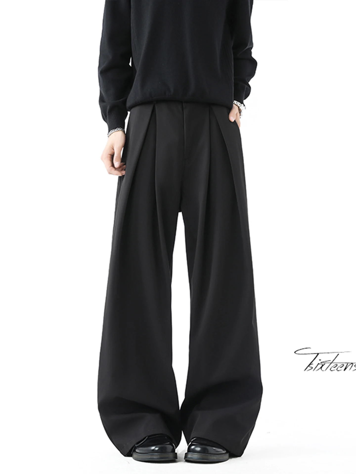 American Retro Men's Casual Straight Leg Pants Winter CleanFit Leisure Trousers Trendy Pleated Wide Leg Pants Knife
American Retro Men's Casual Straight Leg Pants Winter CleanFit Leisure Trousers Trendy Pleated Wide Leg Pants Knife