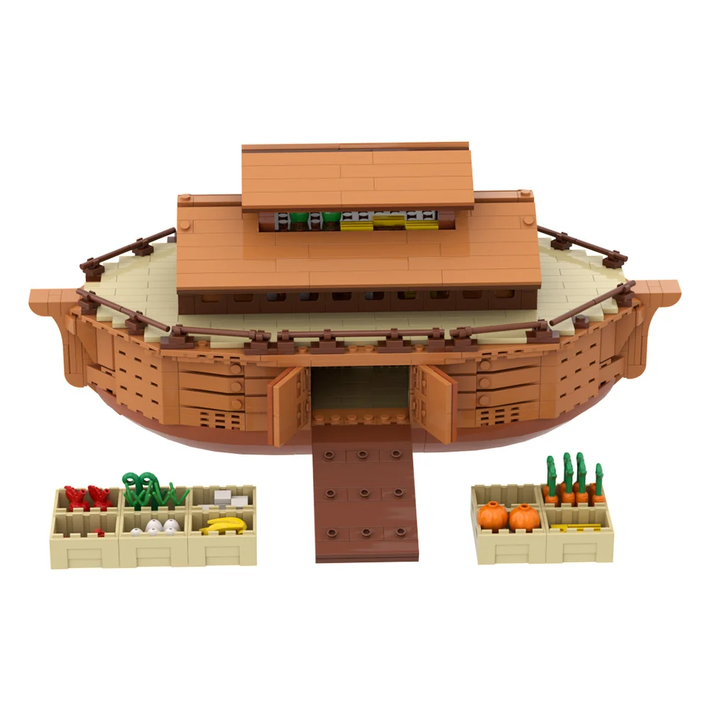 MOC Noahs Ark Building Blocks Model Noahs Ark Medieval Nautical Square Ship Bricks Assembly Toys Kids Birthday Gifts Puzzle Toys
MOC Noahs Ark Building Blocks Model Noahs Ark Medieval Nautical Square Ship Bricks Assembly Toys Kids Birthday Gifts Puzzle Toys