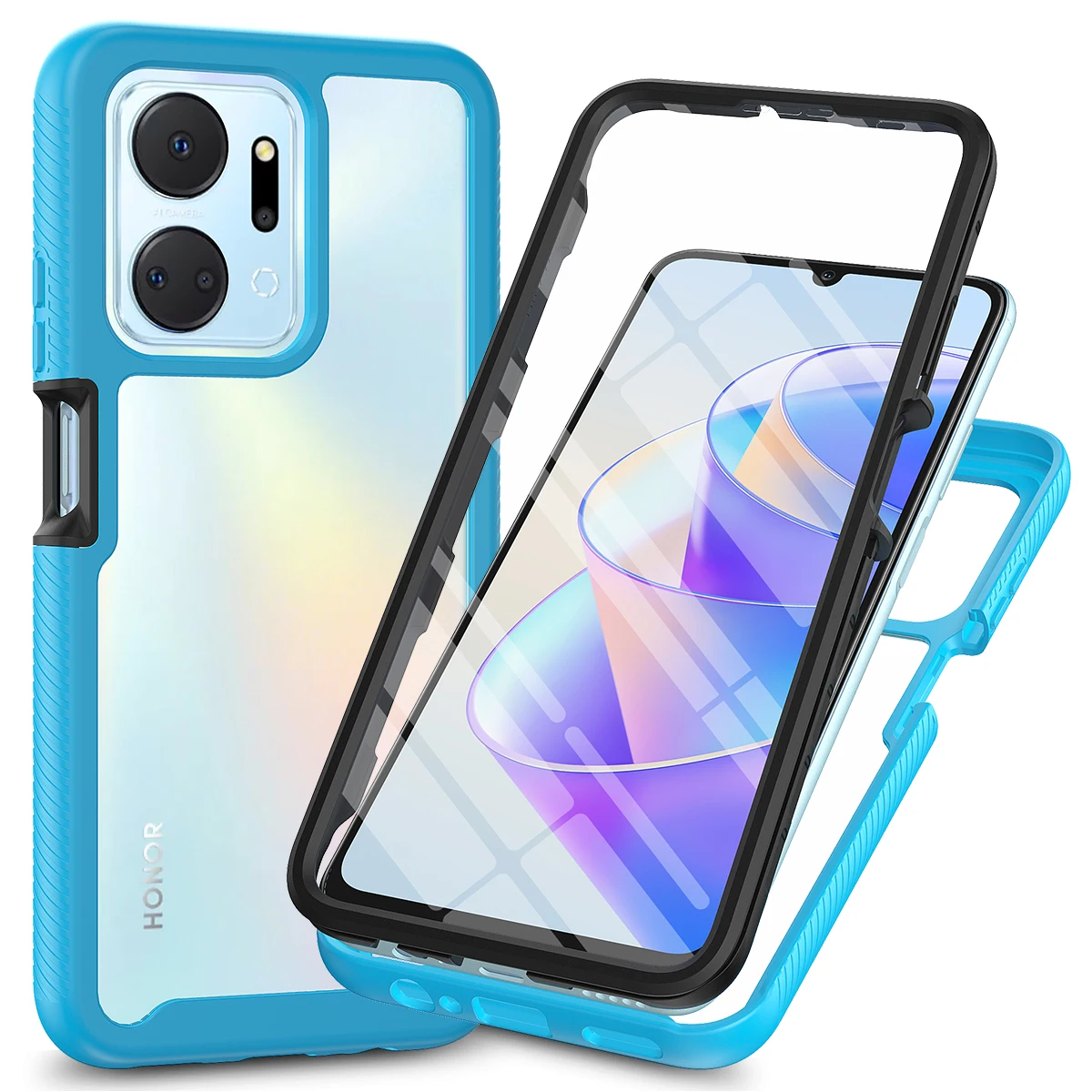 360° Full Body Case for Huawei Honor X7a Soft Screen Protector Film Hard PC Bumper Clear Armor Shockproof Phone Cover HonorX7a
360° Full Body Case for Huawei Honor X7a Soft Screen Protector Film Hard PC Bumper Clear Armor Shockproof Phone Cover HonorX7a