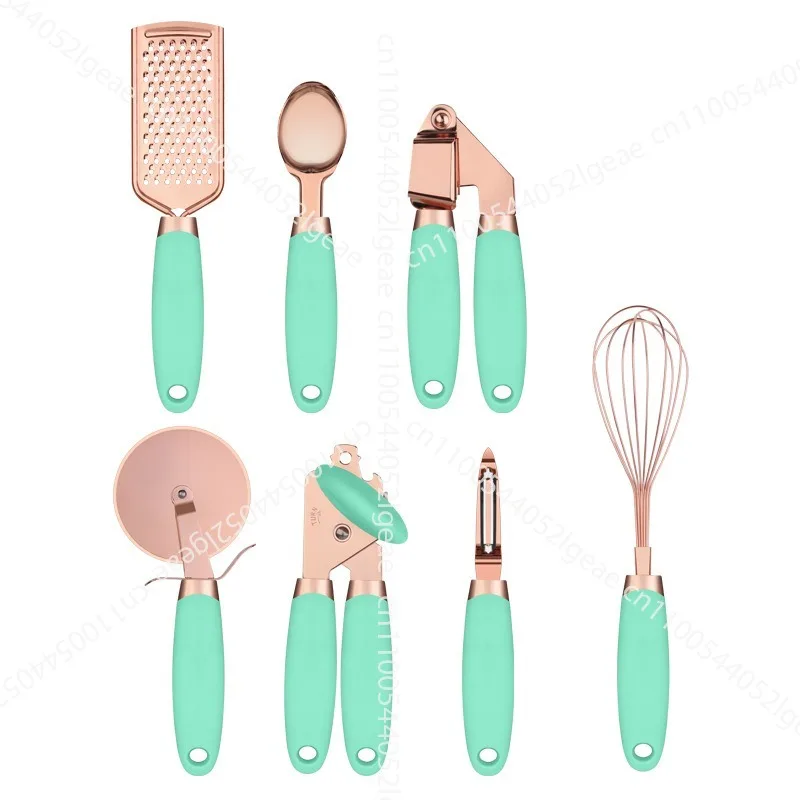 Kitchen Gadget Set 7-Piece Stainless Steel Can Opener Egg Beater Melon Planer, Baking Tools
Kitchen Gadget Set 7-Piece Stainless Steel Can Opener Egg Beater Melon Planer, Baking Tools