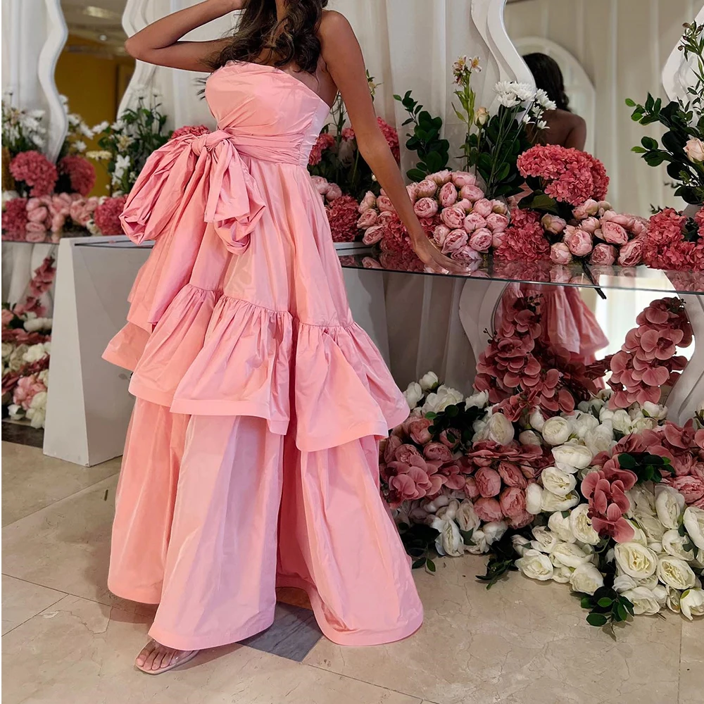 Customized Modern A-Line Floor Length Strapless Jersey Sleeveless Pleats Evening Dress Classic Photo Color vestidos para mujer
Customized Modern A-Line Floor Length Strapless Jersey Sleeveless Pleats Evening Dress Classic Photo Color vestidos para mujer