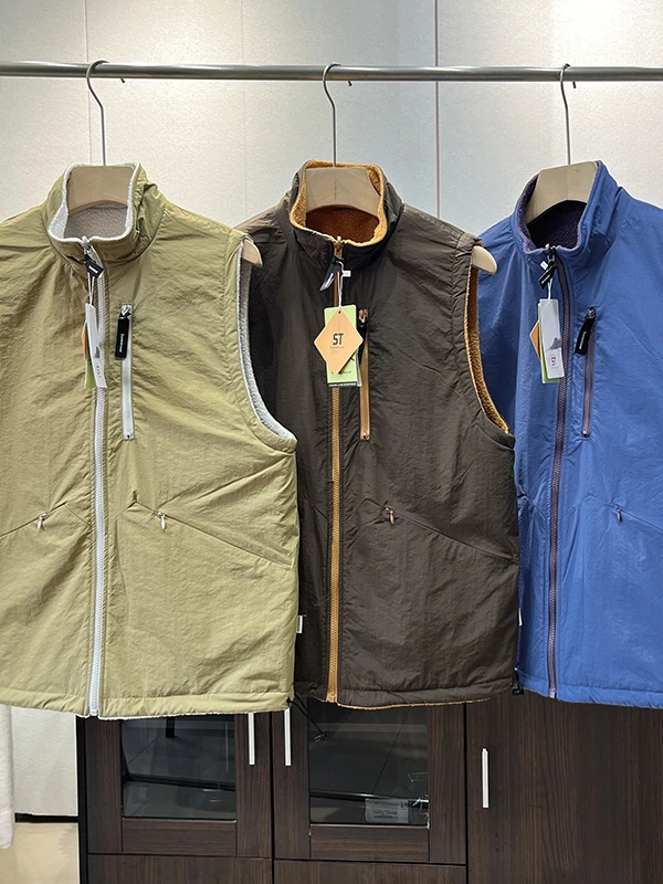 ex Double-Sided Wear Waterproof Outdoor Fce Lined Stand Collar Vest Warm Polyester Microfiber Vest for Autumn And Winter
ex Double-Sided Wear Waterproof Outdoor Fce Lined Stand Collar Vest Warm Polyester Microfiber Vest for Autumn And Winter