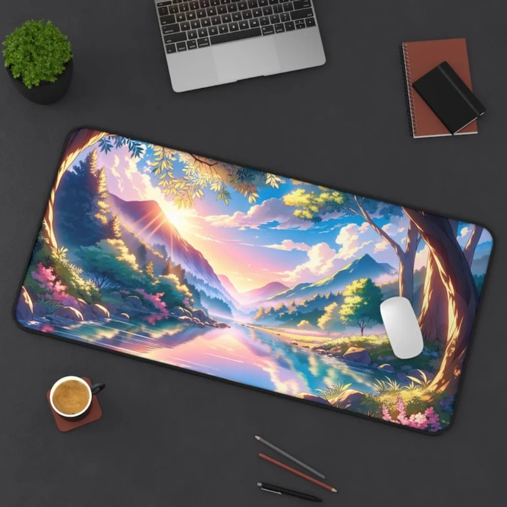 Anime landscape game mouse pad, computer desk decoration, high-quality desk pad suitable for gamers and families
Anime landscape game mouse pad, computer desk decoration, high-quality desk pad suitable for gamers and families