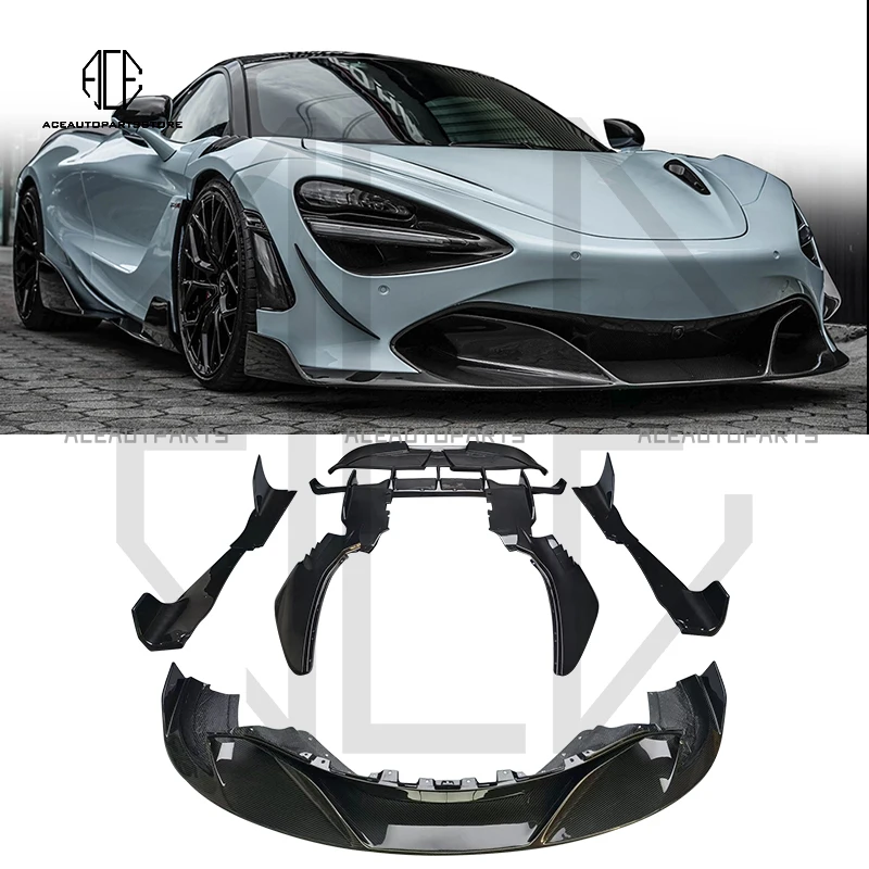 RYFT Style Dry Carbon Fiber Body Kit Front Lip Spoiler Side Skirts Diffuser Fender For Mclaren 720S 2015-2018
RYFT Style Dry Carbon Fiber Body Kit Front Lip Spoiler Side Skirts Diffuser Fender For Mclaren 720S 2015-2018