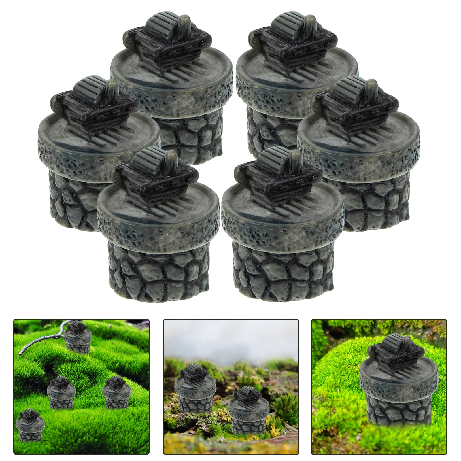 6Pcs Micro Landscape Miniature Millstones Resin Stone Grinding Mill Outdoor Indoor Bonsai Garden Pot Decoration Succulent 
6Pcs Micro Landscape Miniature Millstones Resin Stone Grinding Mill Outdoor Indoor Bonsai Garden Pot Decoration Succulent