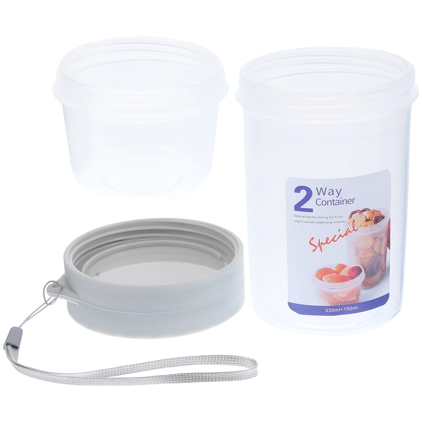 Portable Overnight Oats Container Food Oatmeal Breakfast Cups for Work Double Layer Jar Sealed Storage
Portable Overnight Oats Container Food Oatmeal Breakfast Cups for Work Double Layer Jar Sealed Storage
