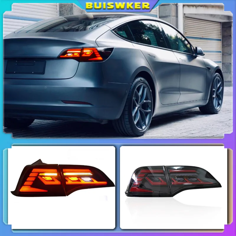 Car Styling Taillights for Tesla Model 3 Model Y LED Tail Light DRL Tail Lamp Turn Signal Rear Reverse Brake
Car Styling Taillights for Tesla Model 3 Model Y LED Tail Light DRL Tail Lamp Turn Signal Rear Reverse Brake