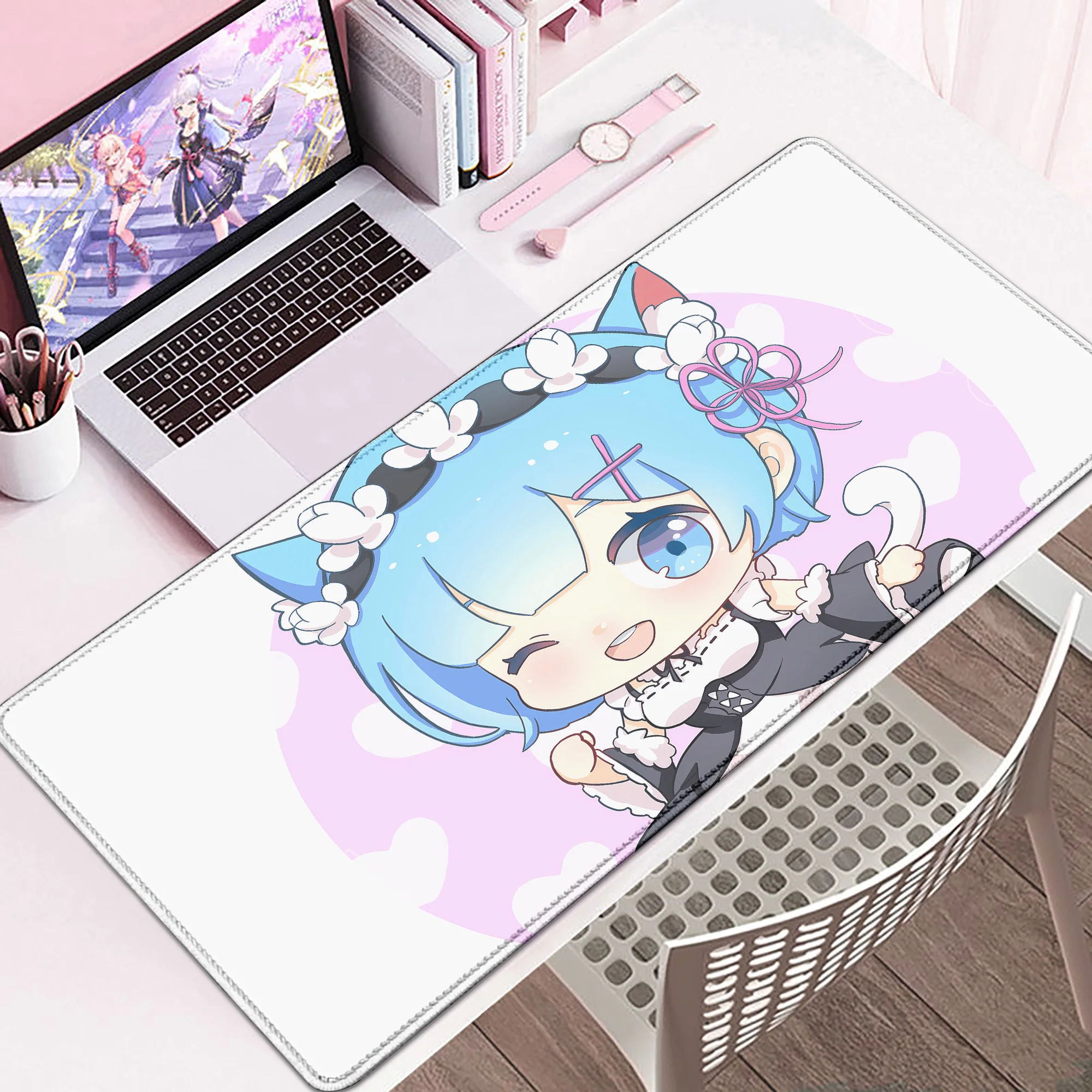 Новый милый коврик для мыши Re Zero Rem Game HD Печать XXL Коврик для мыши Большой компьютерный ноутбук Нескользящий коврик для клавиатуры Настольный коврик для девочек в стиле аниме
Новый милый коврик для мыши Re Zero Rem Game HD Печать XXL Коврик для мыши Большой компьютерный ноутбук Нескользящий коврик для клавиатуры Настольный коврик для девочек в стиле аниме